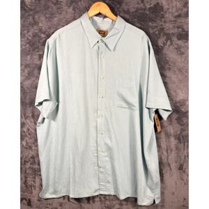 NWT The Foundry Supply Co. Light Blue Casual Button-Down Shirt. Size 2XLT.
